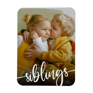 Siblings Brother Sister Photo  Magnet