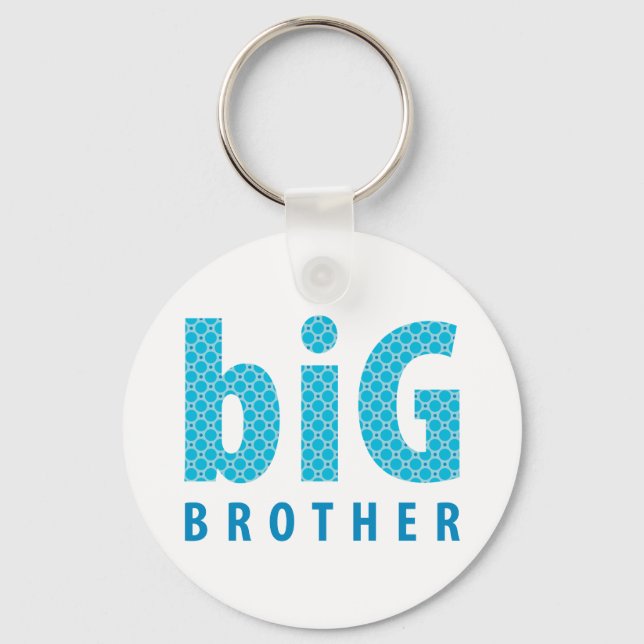 SIBLINGS COLLECTION - big brother {blue} Key Ring (Front)