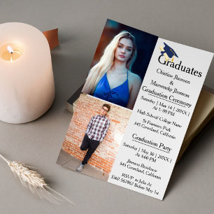  Siblings graduation ceremony 2 photo Graduation   Announcement
