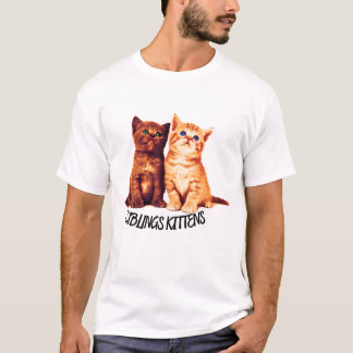 Siblings kittens, two cute cats T-Shirt