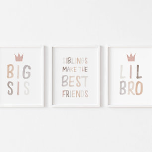 siblings make the best friends print