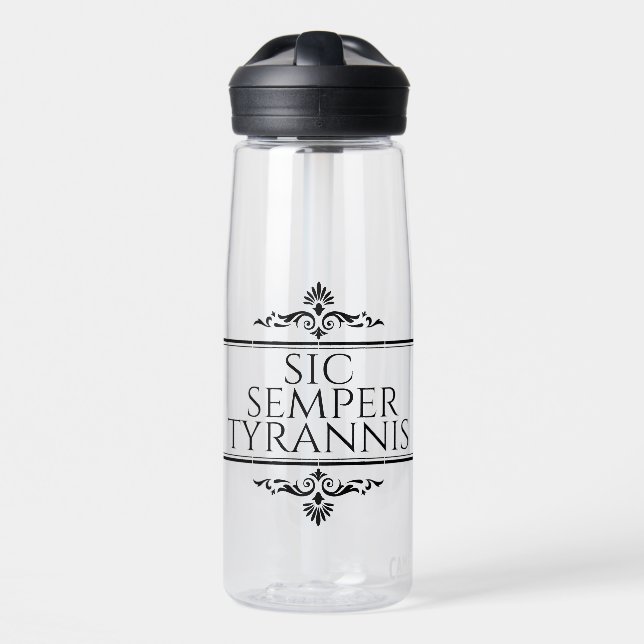 Sic Semper Fidelis Water Bottle (Front)
