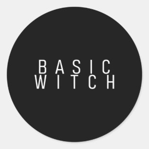 Sic Witch Halloween Costume Classic Round Sticker