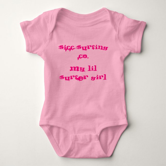 Sicc Surfing Company Baby Girl Surf Or Milk Baby Bodysuit (Front)