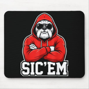 Sic'em Bulldogs Graphic Men Women Kid Boy Girl Mouse Pad