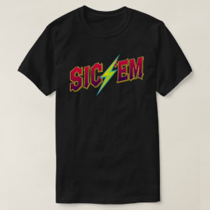 Sic'Em Go Dawgs Highschool Football Fan Spirit T-Shirt