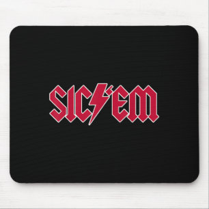 Sicem Go Dawgs Highschool Football Spirit Shirt  Mouse Pad