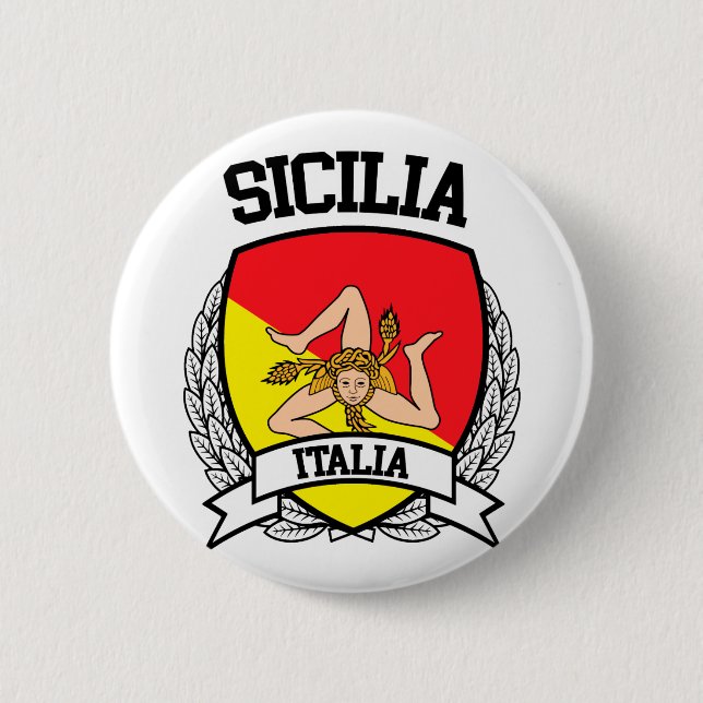 Sicilia 6 Cm Round Badge (Front)