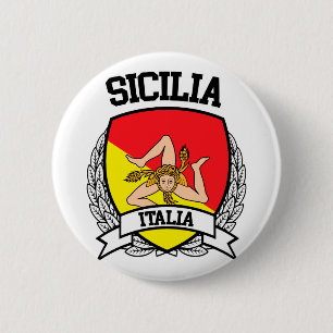 Sicilia 6 Cm Round Badge