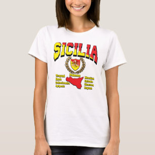 Sicilia 9 provinces T-Shirt