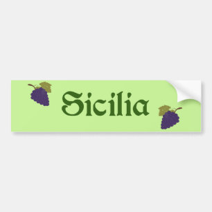 Sicilia Bumper Sticker - Sicilian Heritage