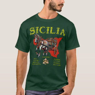 Sicilia Carretto Siciliano 9 Province T-Shirt