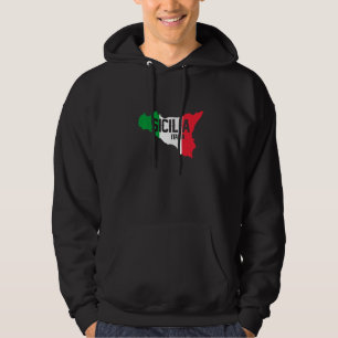 Sicilia Flag Sicily Palermo Italy  29 Hoodie