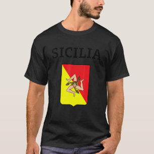 Sicilia Flag Sicily Palermo Italy 2 T-Shirt