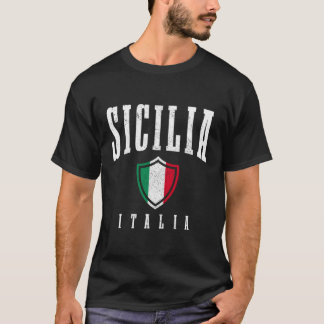 Sicilia Italy Sicily Italia Italian Flag Pride T-Shirt