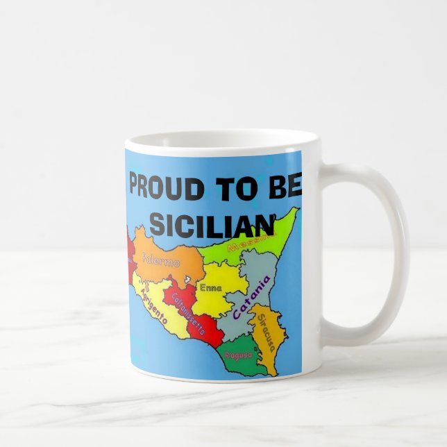 Sicilia, Proud Sicilian Coffee Mug (Right)