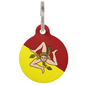 Sicilia (Region of Italy) flag Pet Tag