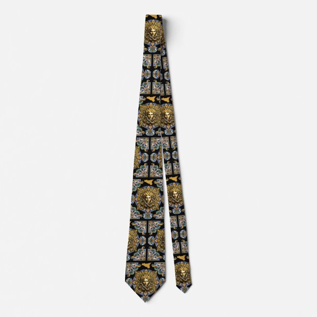 Sicilia Sicilian Pattern  Tie (Front)