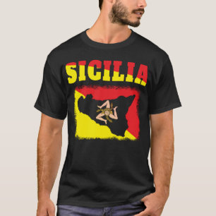 Sicilia Sicily Trinacria Design T-Shirt