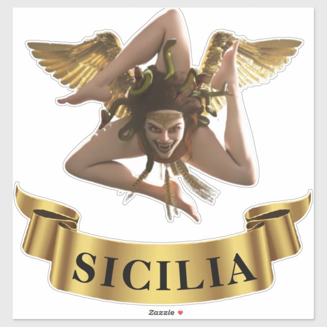 Sicilia Sicily Trinacria Symbol  Sticker (Sheet)