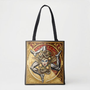 Sicilia Trinacria Sicilian design Tote Bag