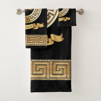 Sicilia (with Trinacria) symbol Bath Towel Set