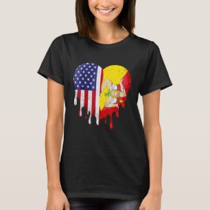 Sicilian American Patriot Grown Country Melting He T-Shirt