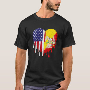 Sicilian American Patriot Grown Country Melting He T-Shirt