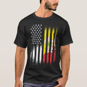 Sicilian American Patriot Grown Country USA Flags T-Shirt
