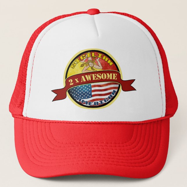 Sicilian American Trucker Hat (Front)
