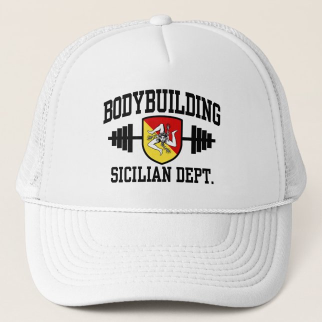 Sicilian Bodybuilder Trucker Hat (Front)