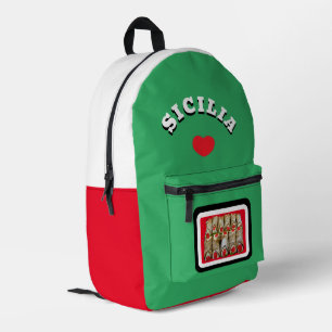 Sicilian cannoli Printed Backpack