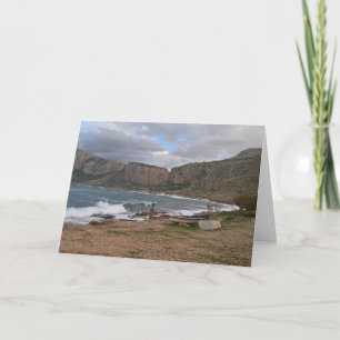 Sicilian coast card. Blank for your own message. Card