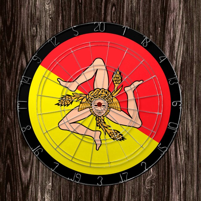 Sicilian Flag Dartboard & Sicily / game board (Creator Uploaded)