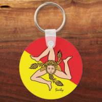 Sicilian flag, emblem & Sicily holiday / sports