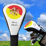 Sicilian Flag & Monogrammed Golf Clubs Covers<br><div class="desc">GOLF Head Covers: Sicily & Sicilian Flag monogrammed name,  golf games - love my country,  travel,  holiday,  golfing patriots / sport fans</div>