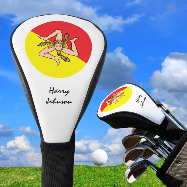 Sicilian Flag & Monogrammed Golf Clubs Covers (Creator Uploaded)