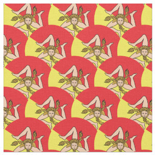 Sicilian Flag & Sicily trendy Fabric fashion 