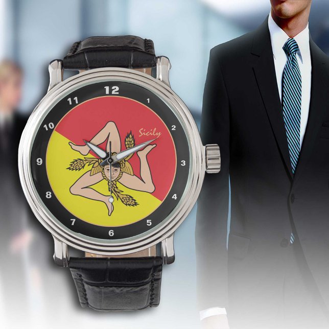 Sicilian Flag, Sicily trendy fashion /design watch (Creator Uploaded)