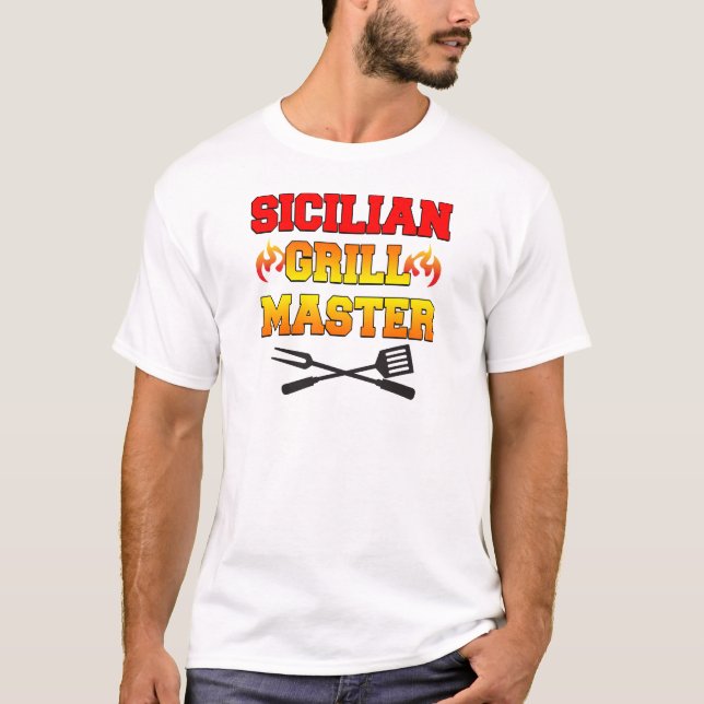 Sicilian Grill Master T-Shirt (Front)