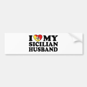 Sicilian Husband Bumper Sticker