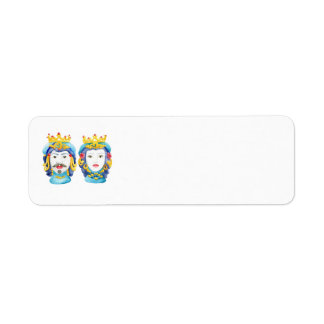 Sicilian/Italian His & Hers Return Label  Return Address Label
