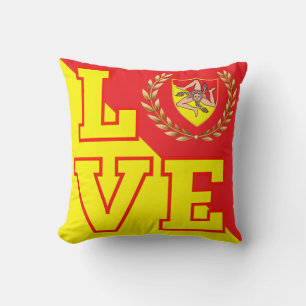 Sicilian LOVE Throw Pillow
