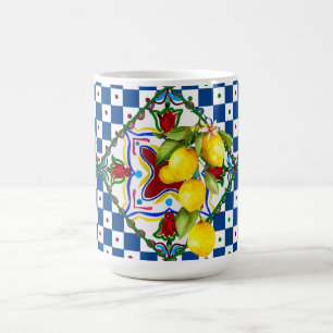 Sicilian,majolica,tiles,lemons magic mug