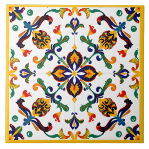 Sicilian pattern  ceramic tile