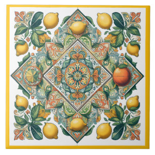 Sicilian pattern ceramic tile