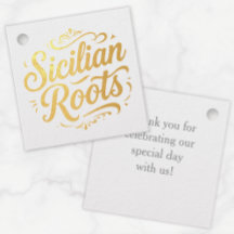 Sicilian Roots – Gold Foil Italian Heritage