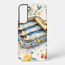 Sicilian Sardine Watercolor Art