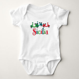 Sicilian Scooter Trio Baby One-piece Baby Bodysuit