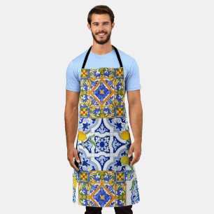Sicilian style,summer art All-Over Print Apron